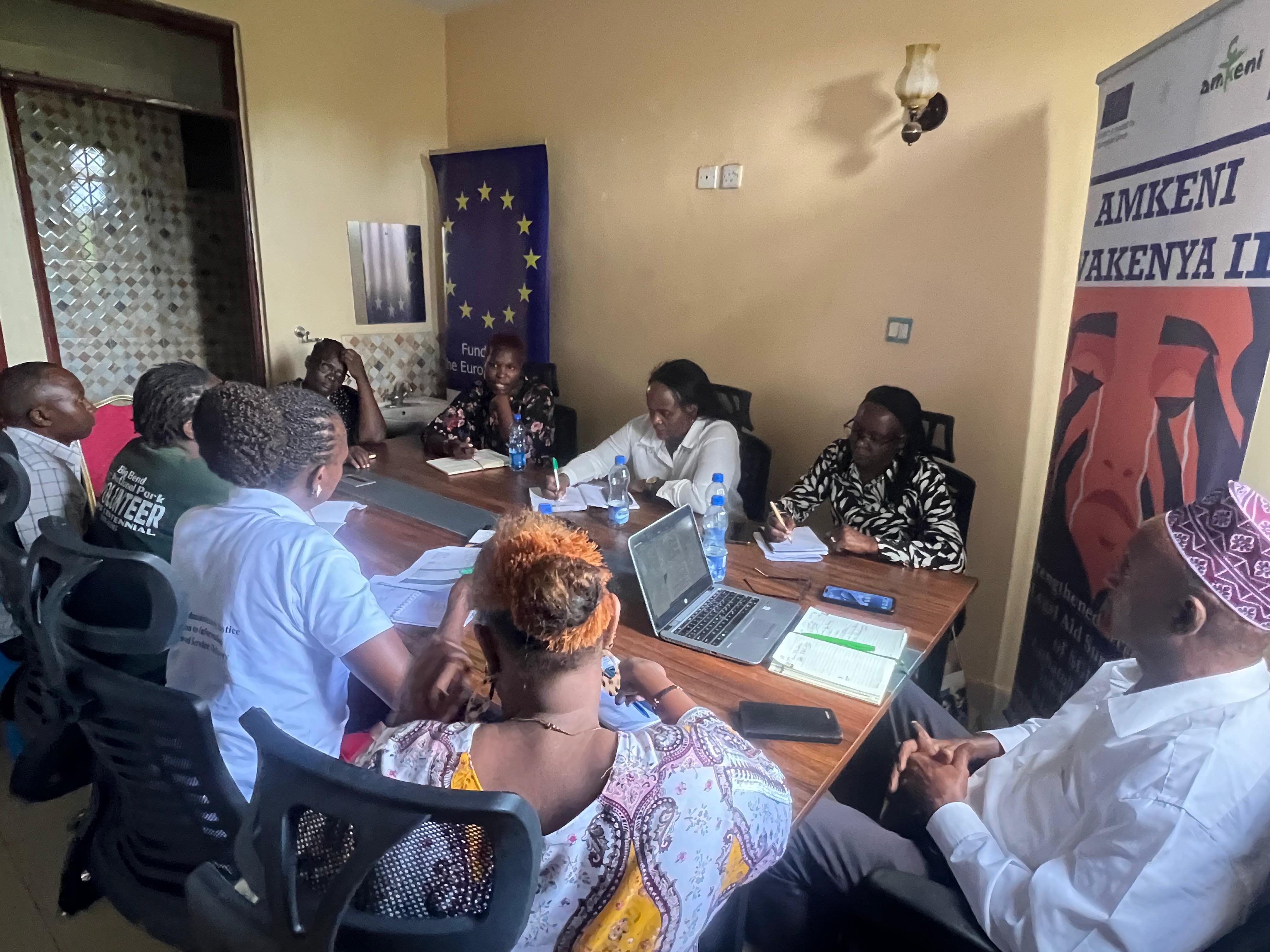 Goats herding in arid Northern Kenya region