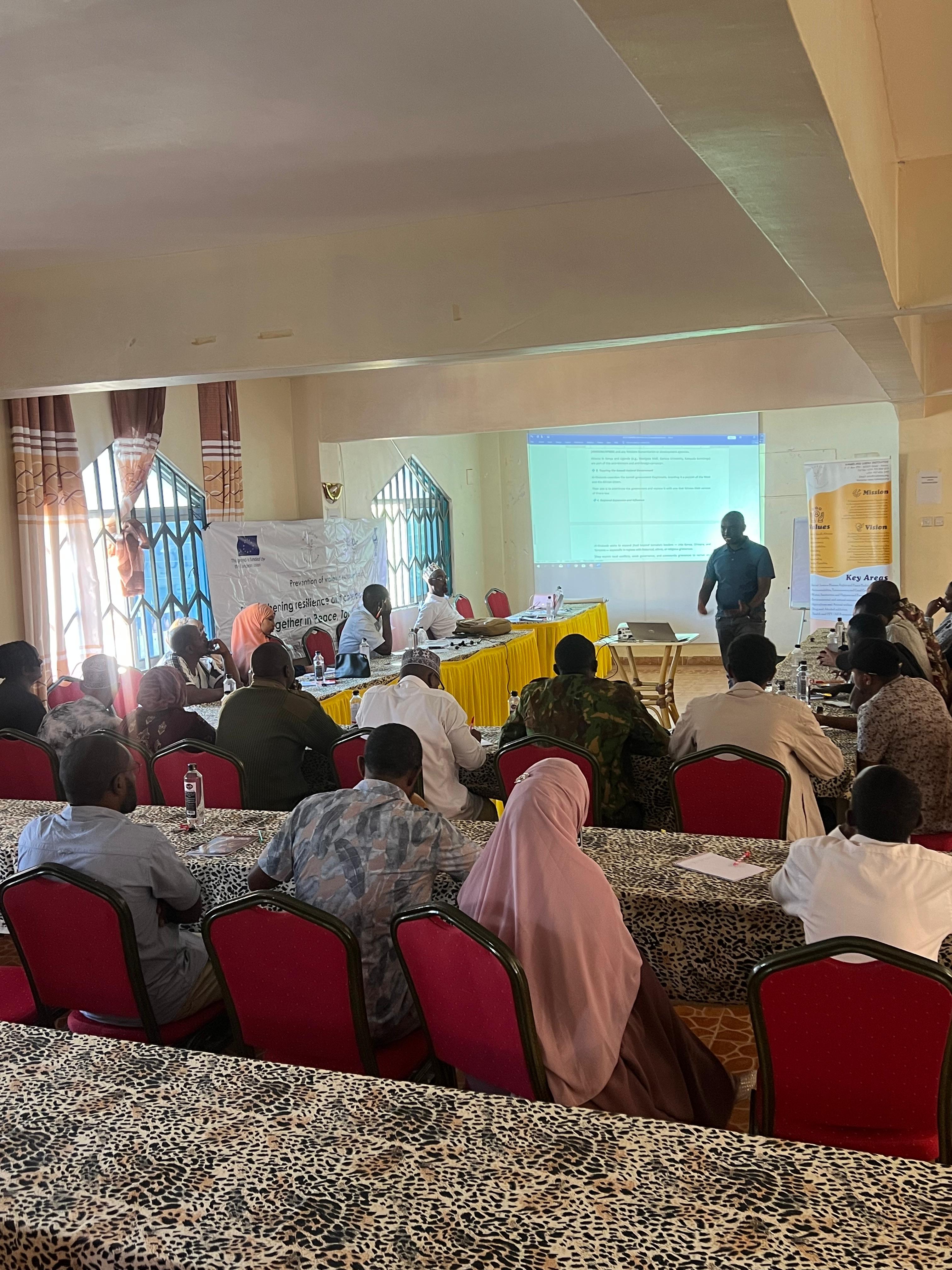 Goats herding in arid Northern Kenya region