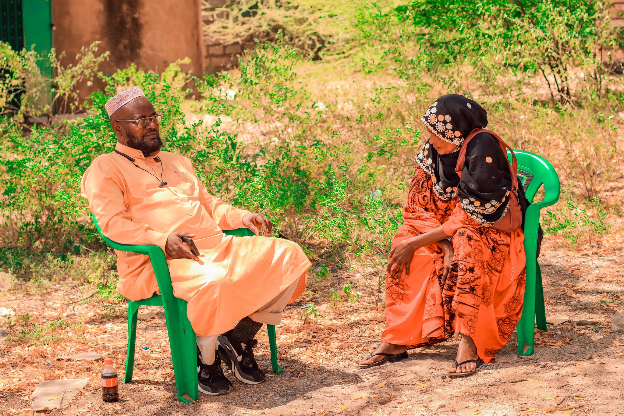 Pastoralist in Northern Kenya landscape